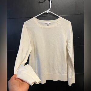 COS ivory long sleeve cotton women sweater basics capsule wardrobe minimalist